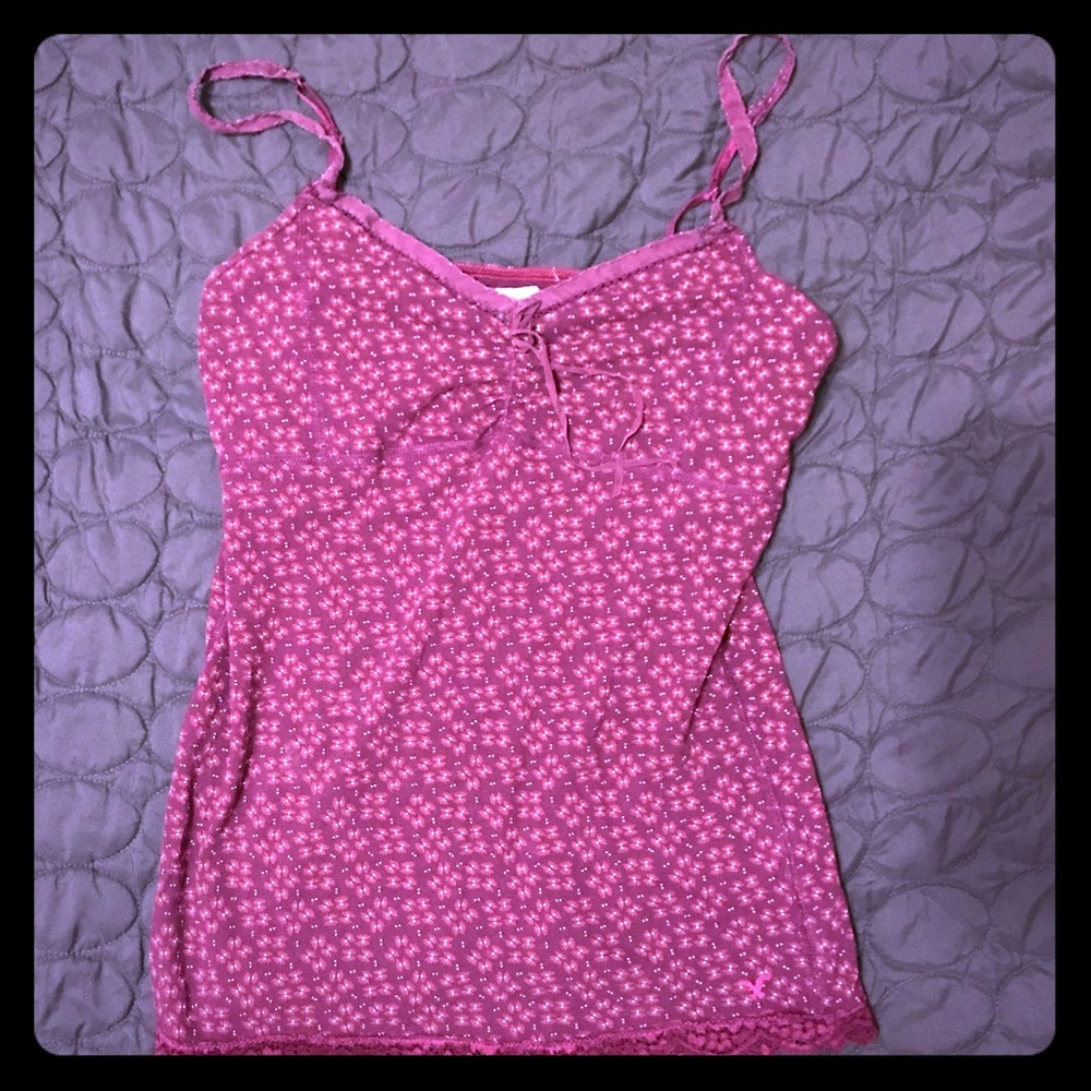 American Eagle Large Purple Spaghetti Strap Tank
